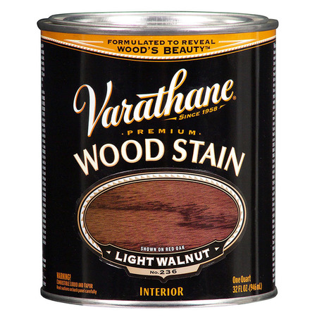 RUST-OLEUM 1 Qt Light Walnut Varathane Oil-Based Interior Wood Stain 211719H